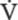 V over time