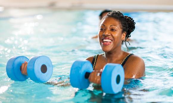 Water-based activities can provide low-impact aerobic conditioning.