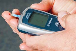 Figure 13.1 Glucose monitors provide quick feedback on blood glucose levels.