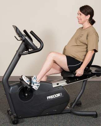 Exercise, such as cycling, during pregnancy provides many benefits.