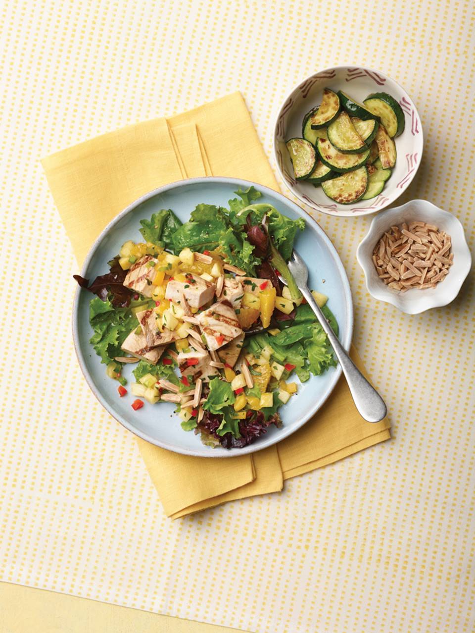 Swordfish Salad with Salsa Dressing